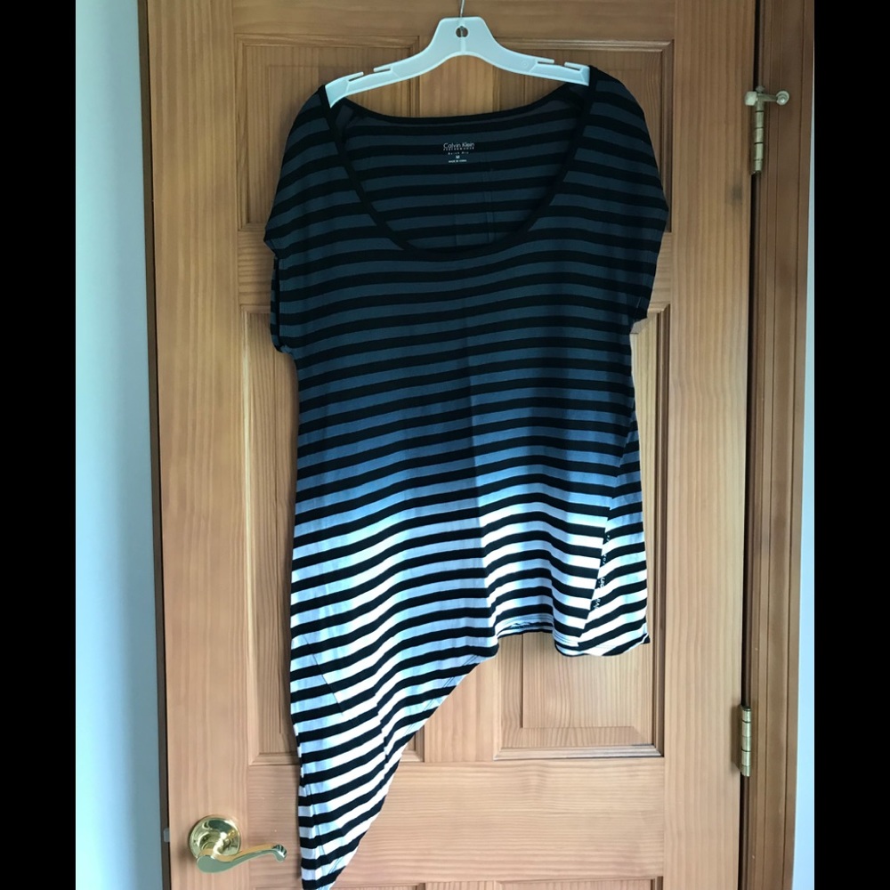 Calvin Klein short sleeve tie knot shirt